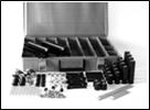 Werkzeugkiste mit Fächern, 465mm x 300 x 75 [Component case with compartments,46